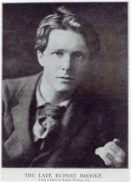 Portrait of Rupert Brooke (1887-1915) (b  /  w photo)