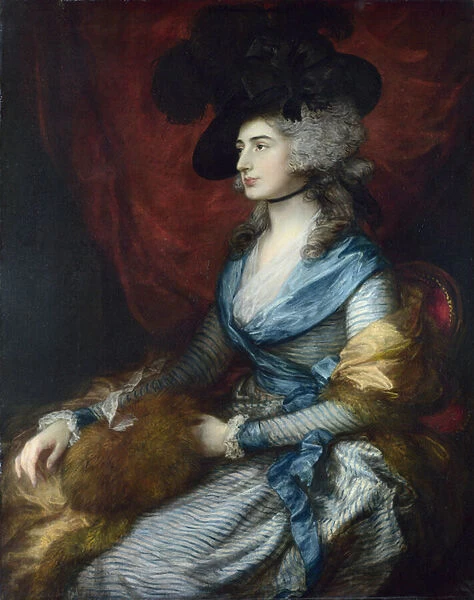 Portrait of Sarah Siddons (1755-1831) - Peinture de Thomas Gainsborough (1727-1788)