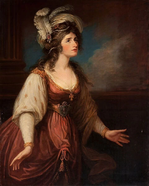 Portrait of Sarah Siddons (1755-1831) als Zara, by Hamilton, William (1751-1801)