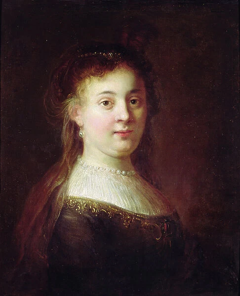 Portrait of Saskia van Uylenburch, c. 1633 (oil on canvas)