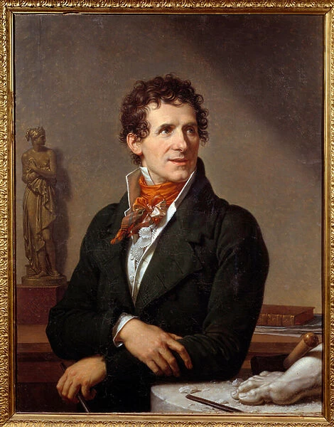 Portrait of the sculptor Antonio Canova (1757-1822) Painting by Xavier Fabre (1766-1837
