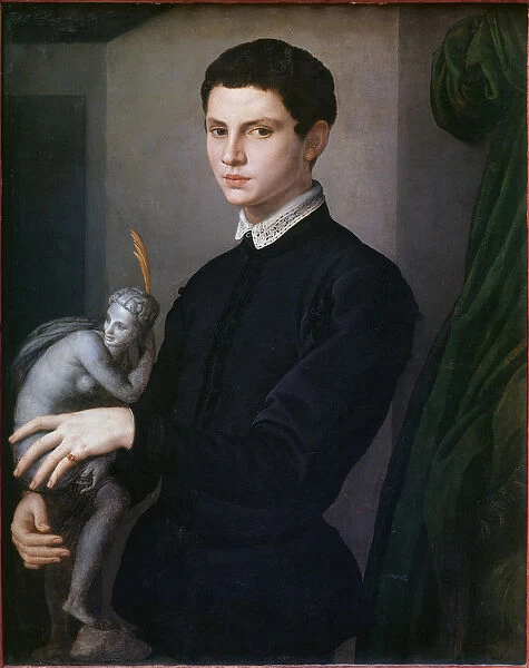 Portrait of a sculptor. Painting by Angelo Bronzino (1503-1572), 16th century