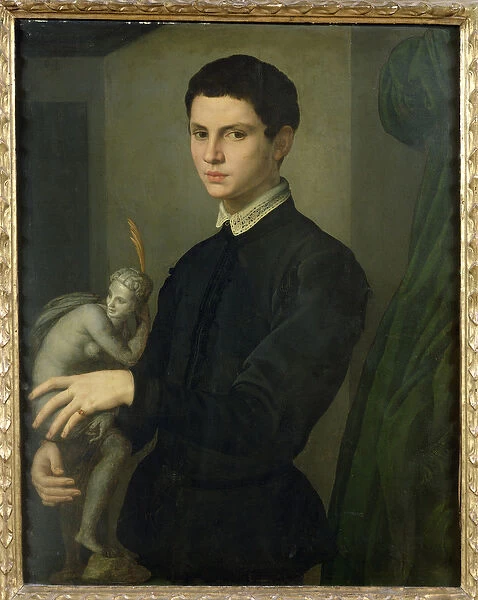 Portrait of a Sculptor, possibly Baccio Bandinelli (1493-1560) (oil on panel)