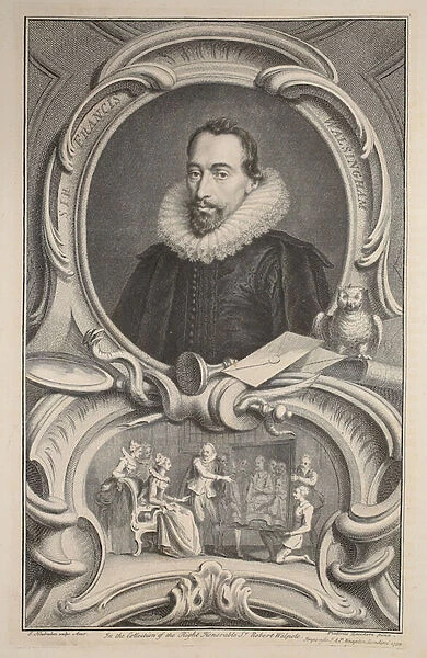 Portrait of Sir Francis Walsingham, illustration from