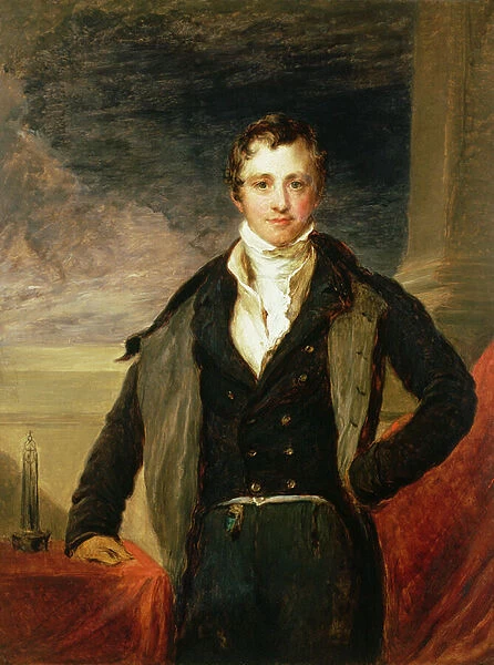 Portrait of Sir Humphry Davy (1778-1829) (oil)