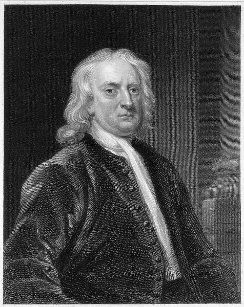 Portrait of Sir Isaac Newton (1642-1727), engraved by Edward Scriven (1775-1841
