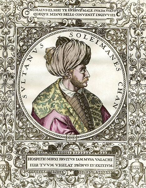 Portrait of Soliman the Magnificent (1494 - 1566) Sultan Ottoman