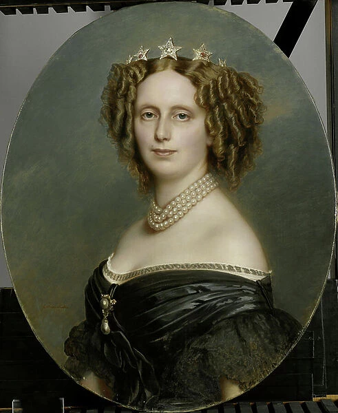 Portrait of Sophia Frederika Mathilda (1818-77), Princess of Wurttemberg, 1863-73 (oil on canvas)