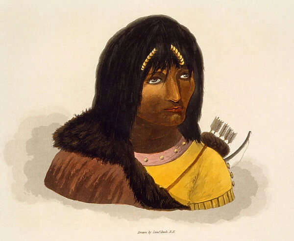 Portrait of a Stone Indian, from Narrative of a Journey to the Shores of the Polar