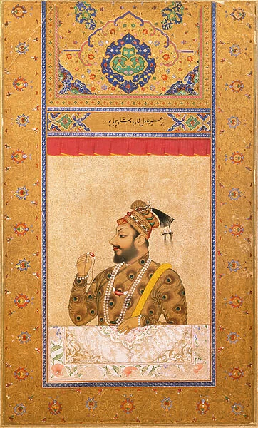 Portrait of Sultan Ali Adil Shah II, Shah of Bijapur, Indian miniature, Bijapur, c