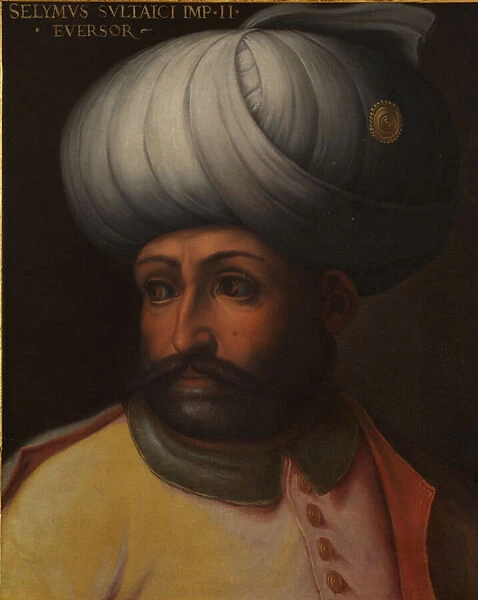 Portrait of Sultan Selim II The Destroyer (oil on panel)