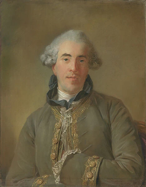 Portrait of Theophile Van Robais, 1770 ( pastel on paper mounted on canvas)
