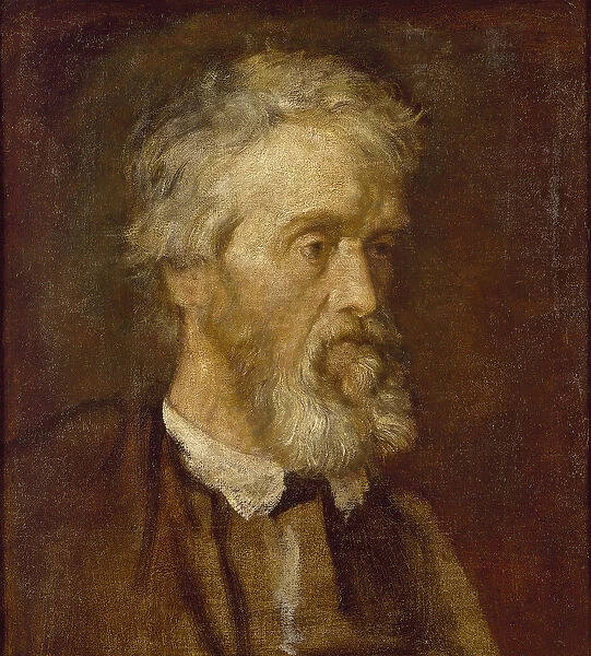 Portrait of Thomas Carlyle, 19th century (oil on canvas)