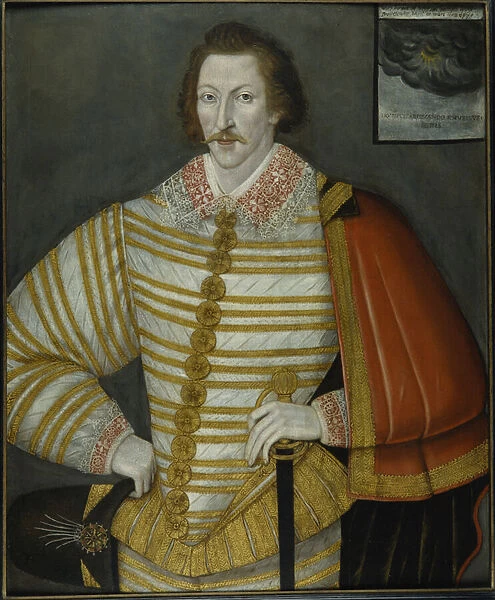 Portrait of Thomas Cavendish, the Circumnavigator, 1588-91 (oil on wood panel)