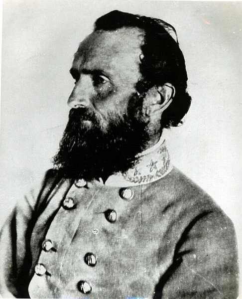 Portrait of Thomas J. Stonewall Jackson (b  /  w photo)