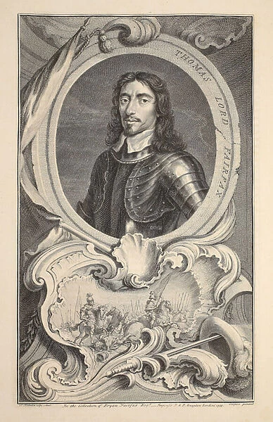 Portrait of Thomas, Lord Fairfax, illustration from