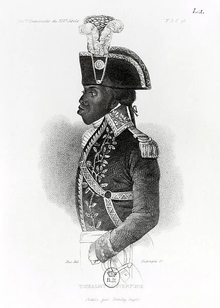 Portrait of Toussaint L Ouverture (1743-1803) from the Universal History