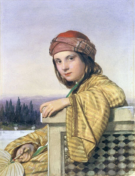 Portrait of a Turkish Girl, 1864 (w  /  c on paper)