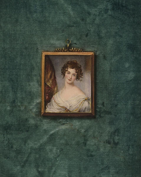 Portrait of an unknown lady (colour litho)