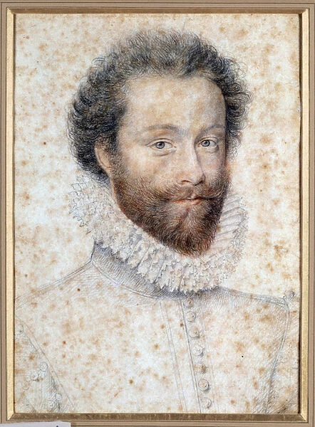 Portrait of unknown perhaps Louis I, Prince of Conde (1530-1569