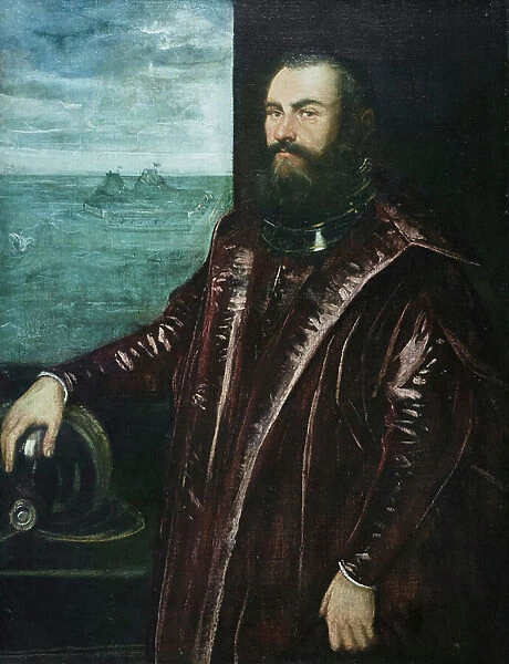 Portrait of a venetian admiral, 1570 circa (oil on canvas)