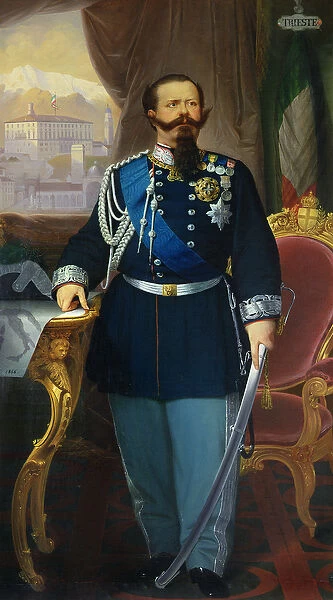Portrait of Victor Emmanuel II (1820-78) King of Sardinia and Italy, 1866 (oil on canvas)