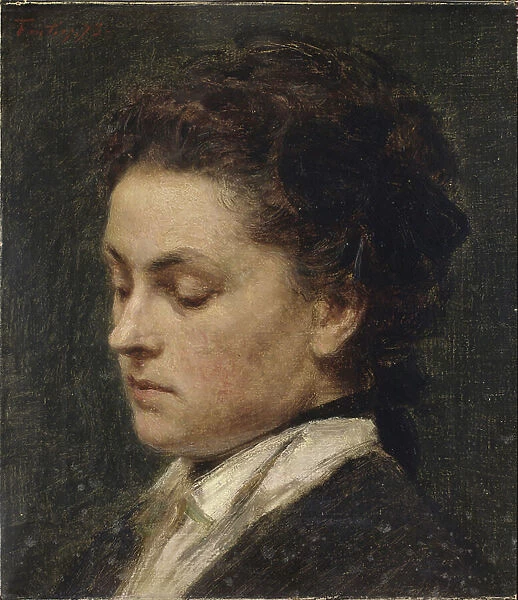 Portrait of Victoria Dubourg, the Artist's Wife, 1873 (oil on canvas)