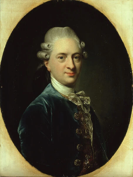Portrait of Vincent Lienau, 1772 (oil on canvas) (see 148183 for pair)