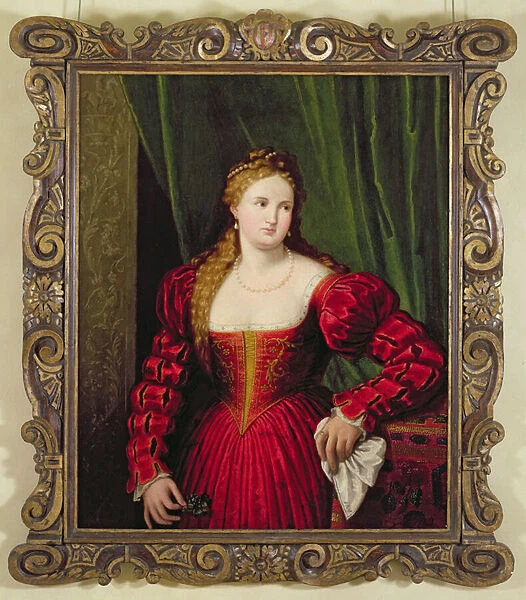 Portrait of Violante, daughter of Palma Vecchio, 1530-35 (oil on canvas)