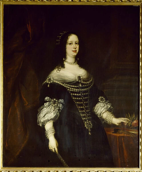 Portrait of Vittoria della Rovere (1622-1694), Grand Duchess of Tuscany, wife of Ferdinand II de Medicis Painting by Justus Sustermans (1597-1681) 1655 Dim. 142 x 119 cm Florence, Galleria degli Uffizi (Uffizi)