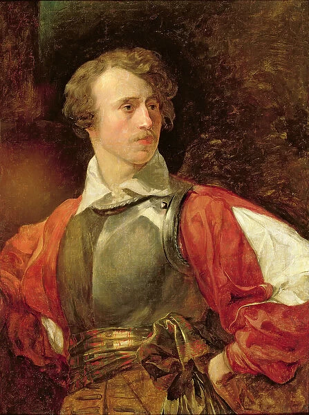Portrait of Vladimir Samoylov as Hamlet (oil on canvas)