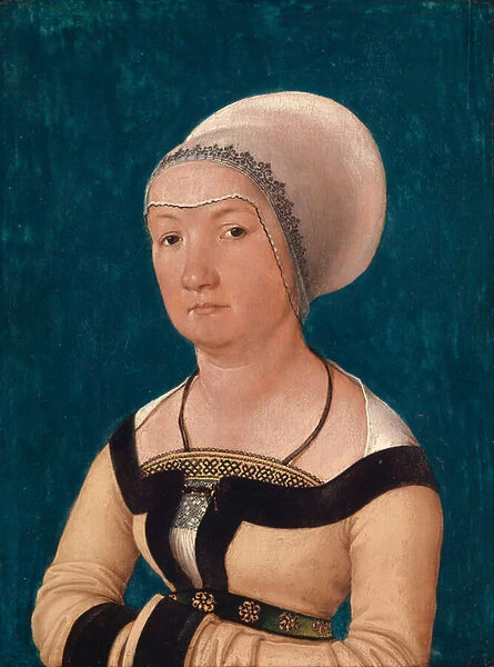 Portrait of the Wife of Jorg Fischer at Age 34, 1512 (oil on wood)