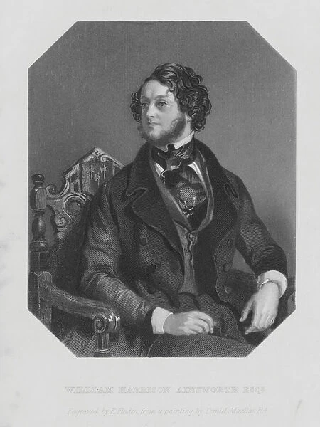 Portrait of William Harrison Ainsworth (engraving)