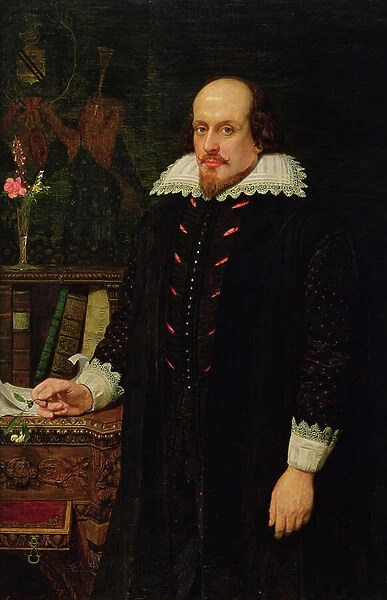 Portrait of William Shakespeare (1564-1616) 1849 (oil on canvas)