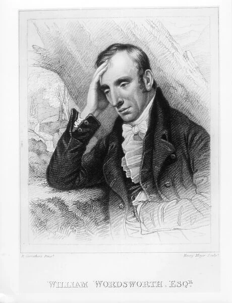 Portrait of William Wordsworth (1770-1850) engraved by Henry Meyer (1782-1847) (engraving)