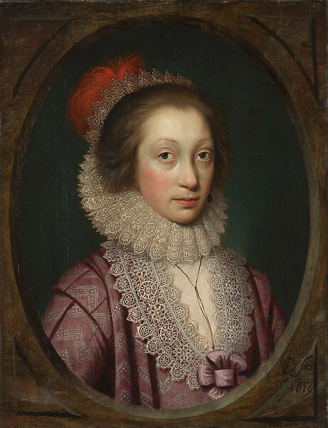 Portrait of a Woman, 1619 (oil on wood)