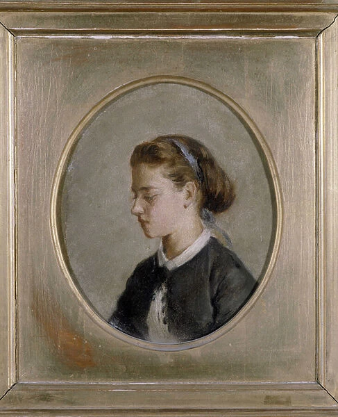Portrait of a woman, 1870 (oil on canvas)