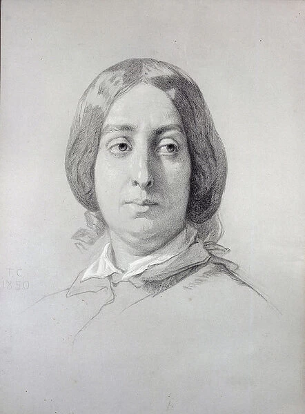 Portrait of the Woman of Letters George Sand (1804-1876) Aurore Dupin