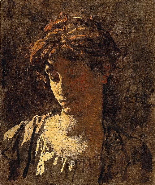 Portrait of a woman (oil on canvas)