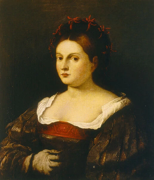 Portrait of a woman, painting by Bonifacio de Pitati