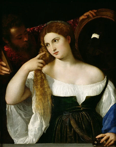 Portrait of a Woman at her Toilet, 1512-15 (oil on canvas)