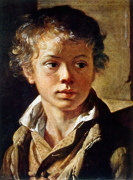 Portrait of a young boy, 1848 (oil on canvas)