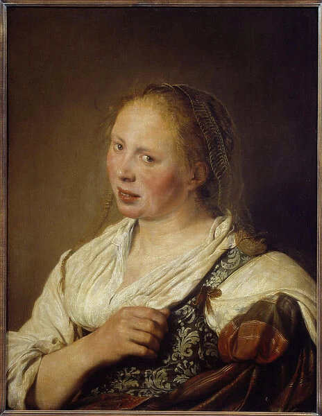 Portrait of a Young Flemish Peasant Painting by Solomon de Bray (1597-1664), 1635 Sun