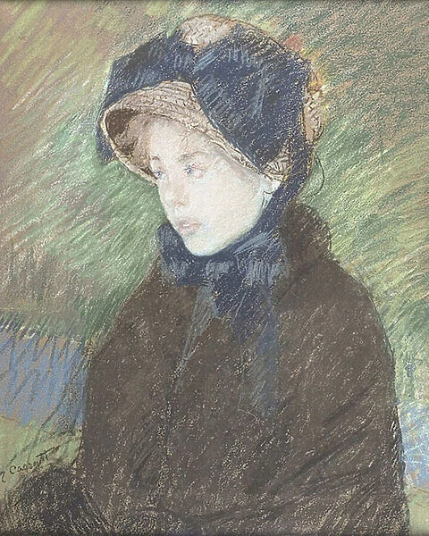 Portrait of a Young Girl, c. 1880 (pastel on paper)