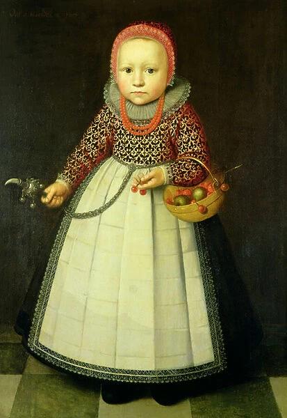 Portrait of a Young Girl (oil on panel)