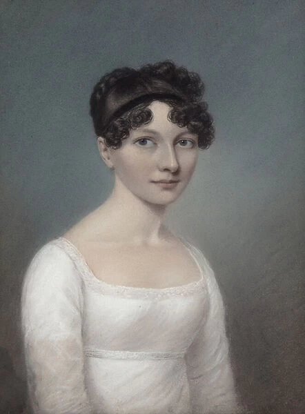 Portrait of a Young Lady (pastel on paper)