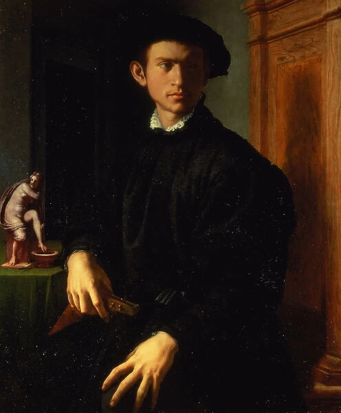 Portrait of a young man, c. 1532-40 (oil on panel)