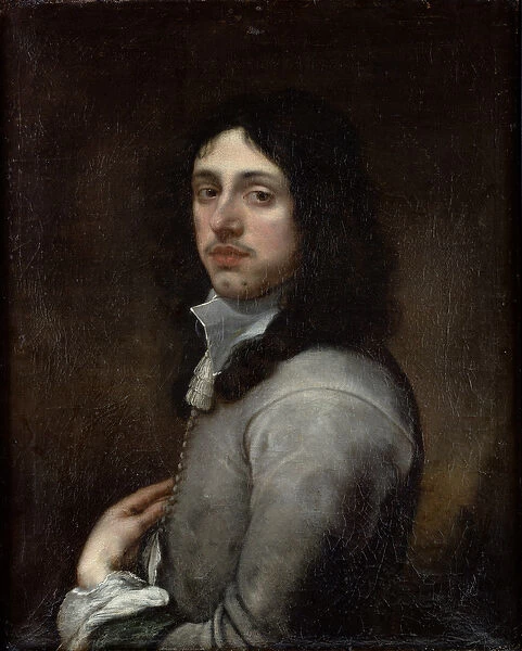 Portrait of a Young Man Dressed in Grey (oil on canvas)