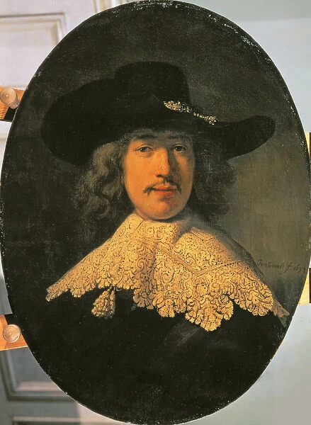 Portrait of a Young Man with a Lace Collar, 1634 (oil on canvas)