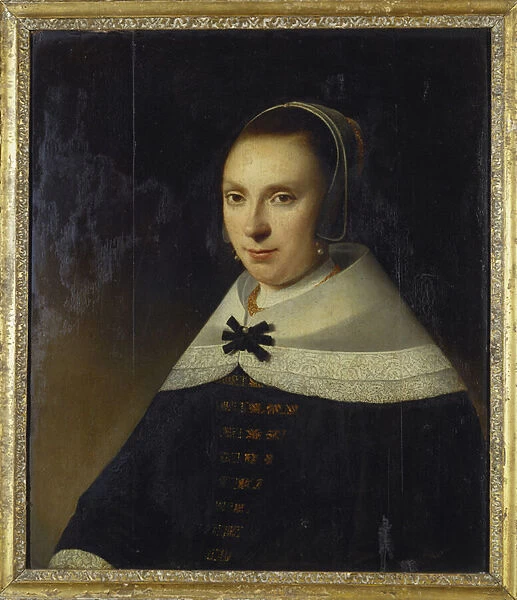Portrait of a Young Woman, 1654 (oil on panel)